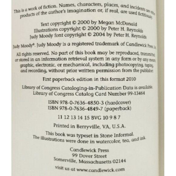 4 Judy Moody Kids Books 1-4 In A Mood Gets Famous Saves World Predicts Future - Picture 4 of 5